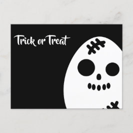 Cartão Postal De Convite Truque ou Tratar - Halloween - Óvulo
