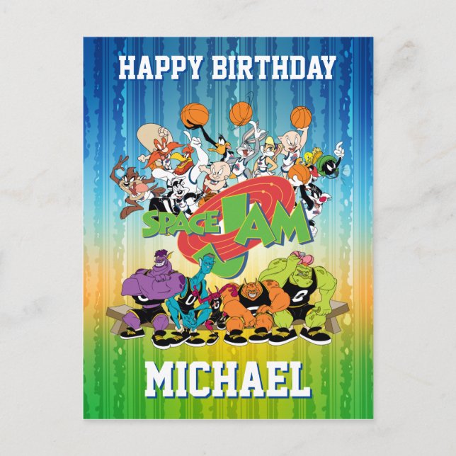 Cartão Postal De Convite TUNE SQUAD™ versus Monstars (Frente)