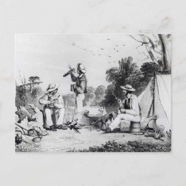 Cartão Postal De Convite Um grupo explorador (Frente)