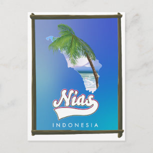 Cartão Postal De Convite Viagem da Ilha Sumba da Indonésia