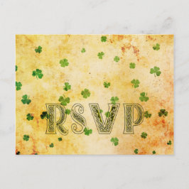 Cartão Postal De Convite Vintage da IRISH