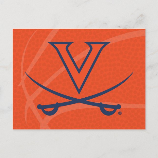 Cartão Postal De Convite Virginia Cavaliers Basquete (Frente)