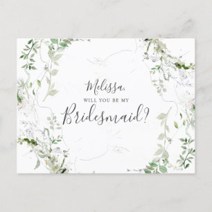 Cartão Postal De Convite Você Será Minha Colega De Ponta Elegante?