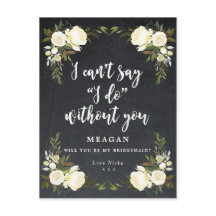 Você será minha dama de honra, boho floral?