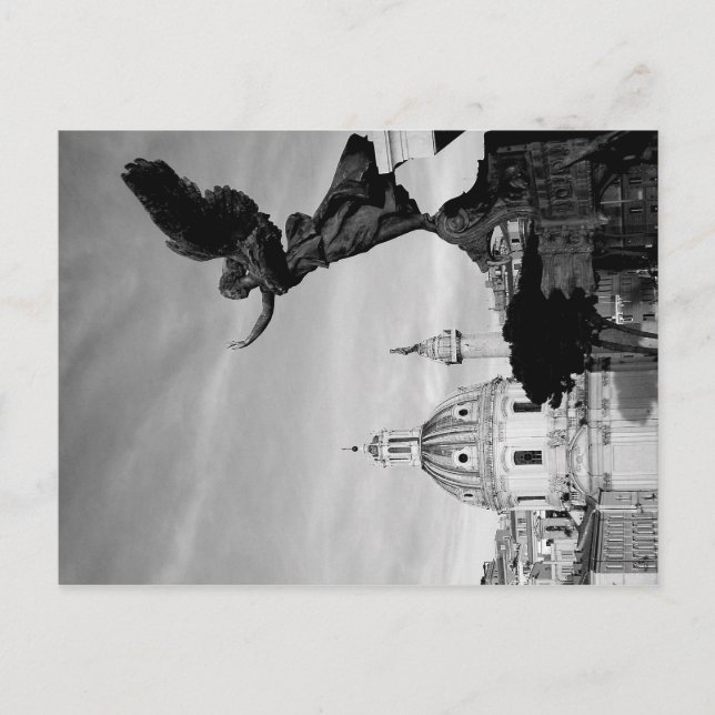 Cartão Postal De Convite Voo para Roma (Frente)