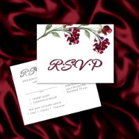 Wildbloom | Crimson Red Bohemian Entree RSVP