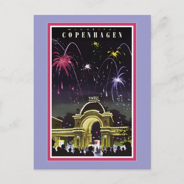 Cartão postal de Copenhaga (Frente)