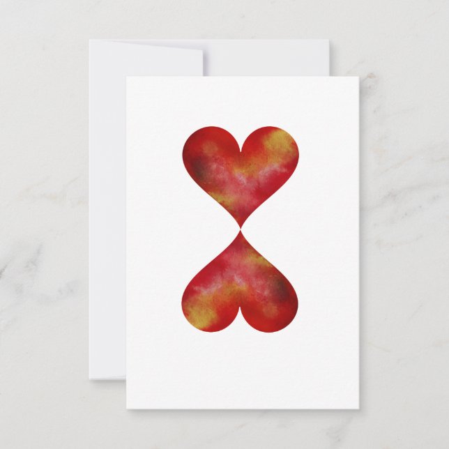 Cartão postal de coração (Frente)