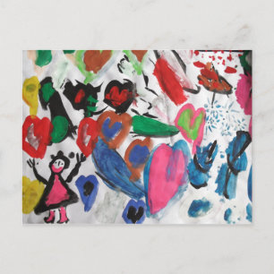 Cartão postal de coração