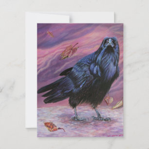 Cartão postal de corvo