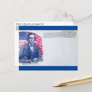 Cartão postal de cotação Parson Brownlow