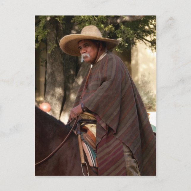 Cartão Postal de Cowboy Mexicano (Frente)