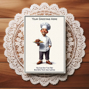 Cartão postal de cozinha/chefe personalizável para