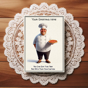 Cartão postal de cozinha/chefe personalizável para