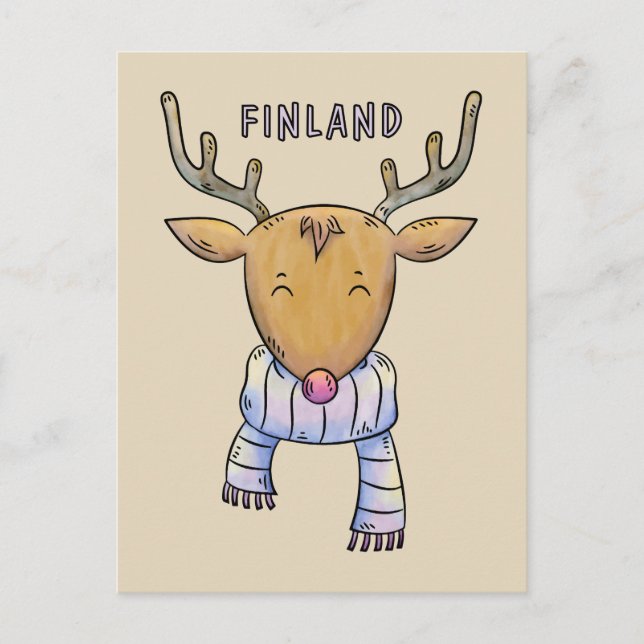 Cartão postal de creme finlandês (Frente)
