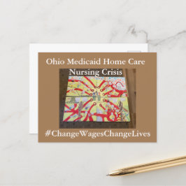 Cartão postal de crise de enfermagem de Ohio