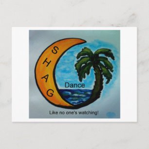 CARTÃO POSTAL DE DANÇA DE SHAG