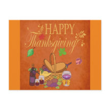 Cartão postal de decoração de outono