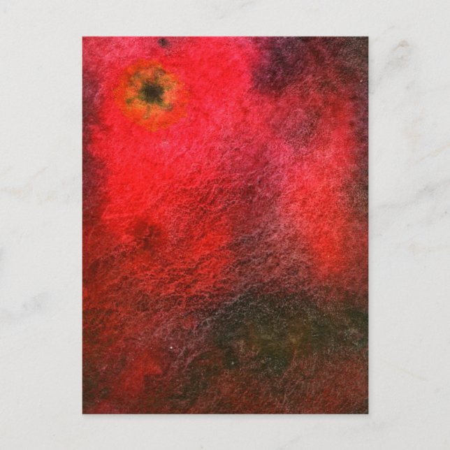 Cartão postal de design abstrato "Black Star" (Frente)