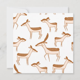 Cartão-postal de Design de Deer Pattern