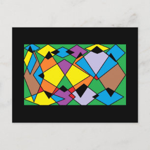 Cartão postal de design de diamante artístico