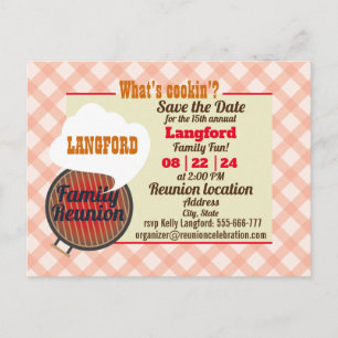 Cartão postal de design de Reunião da Família Engr