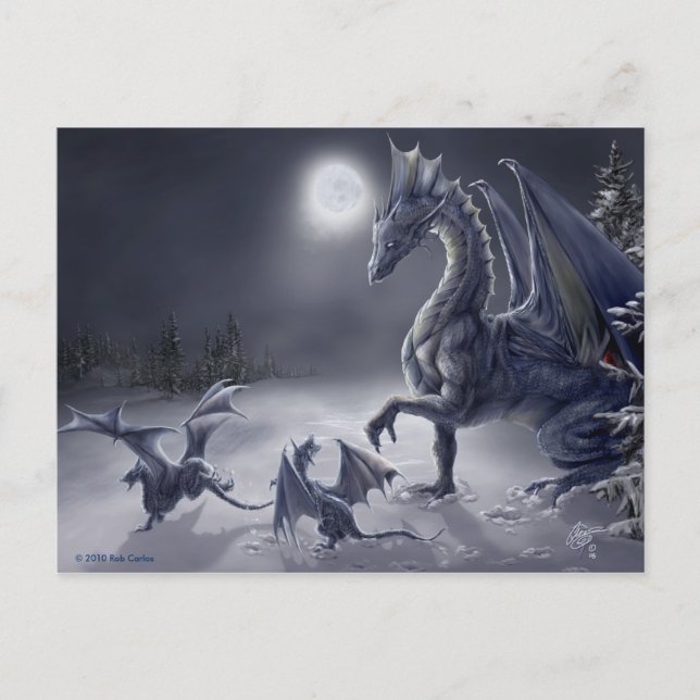 Cartão postal de Dia da Neve (Frente)