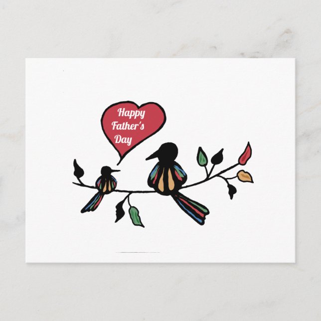 Cartão postal de dia de os pais feliz (Frente)