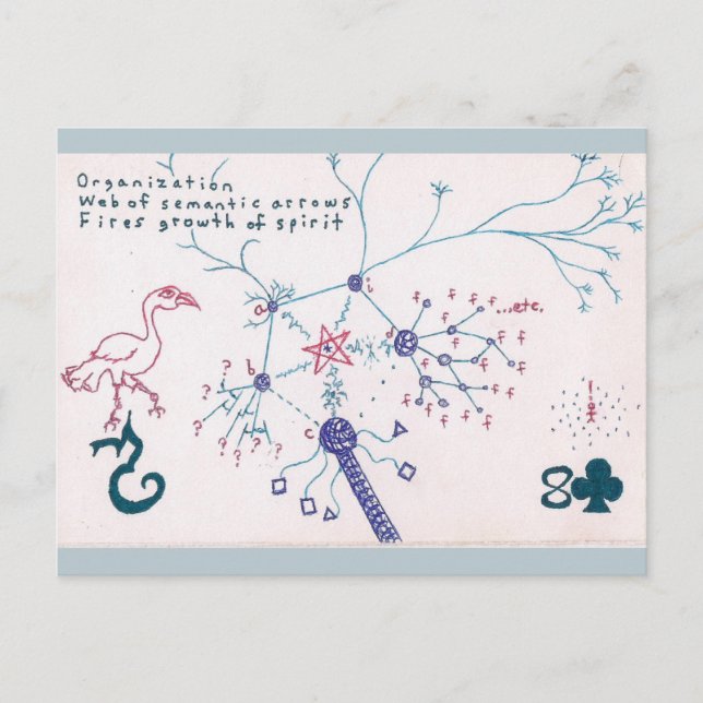 Cartão postal de Diagrama/Haiku (Ativismo) (Frente)