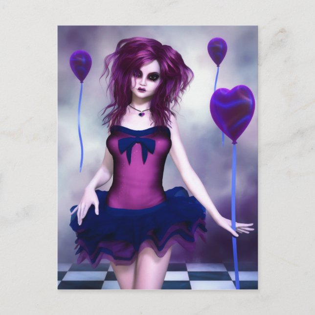 Cartão postal de diversão sombria (Frente)