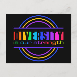 Cartão postal de diversidade, personalizar