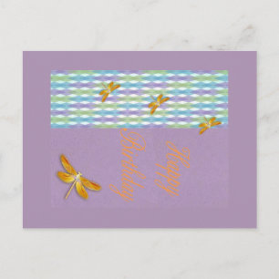 Cartão postal de Dragonfly Birthday