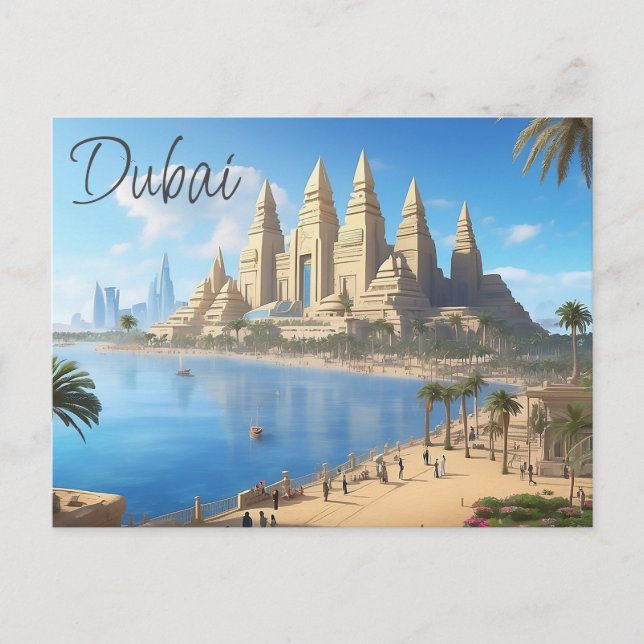 Cartão postal de Dubai (Frente)