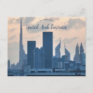 Cartão postal de Dubai Emirados Árabes Unidos