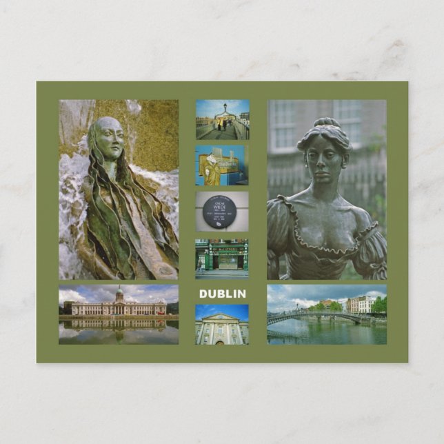 Cartão postal de Dublin (Frente)