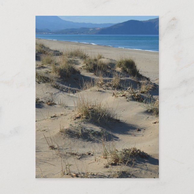 Cartão postal de dunas de areia (Frente)