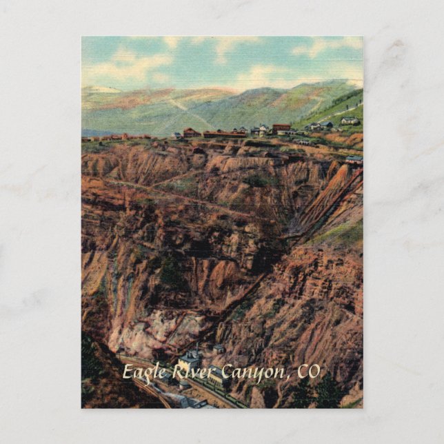 Cartão postal de Eagle River Canyon (Frente)