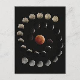 Cartão postal de Eclipse Lunar Total