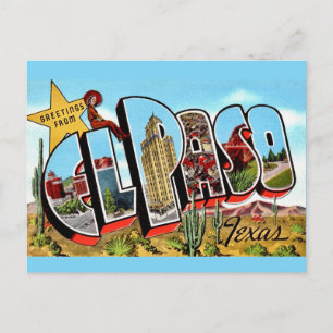 Cartão postal de El Paso TX