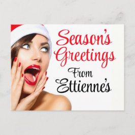 Cartão-postal de empresa de férias / Convite