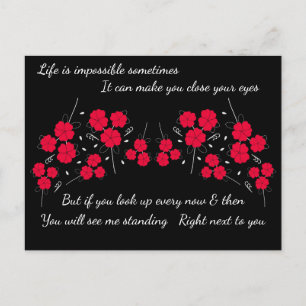 Cartão postal de encorajamento ao seu lado