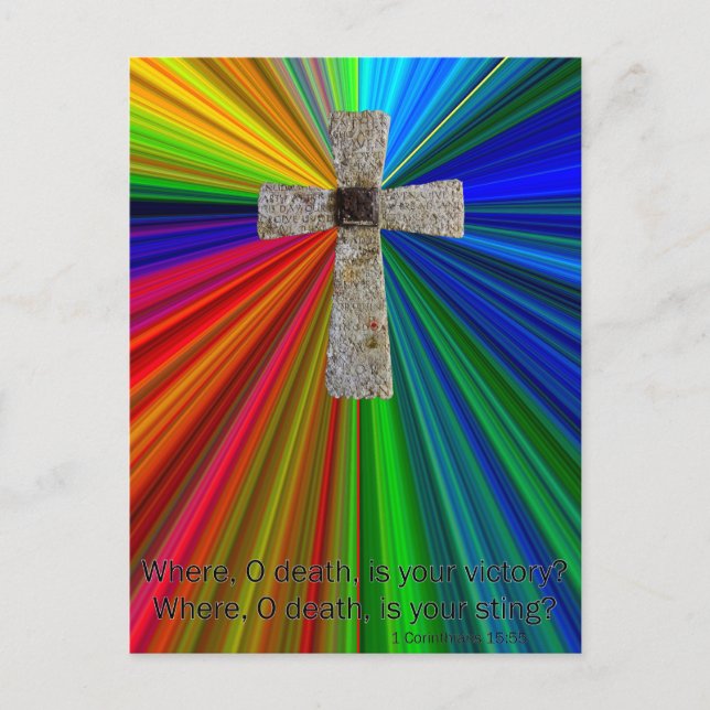 cartão postal de encorajamento cristão (Frente)