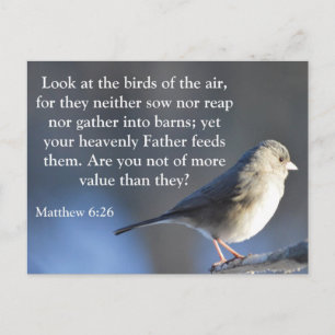 Cartão postal de encorajamento religioso