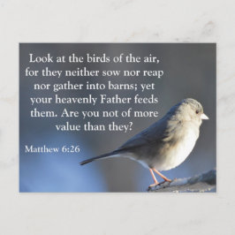 Cartão postal de encorajamento religioso