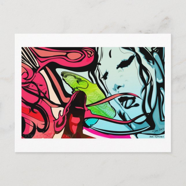 Cartão postal de ensaio em cruel (Frente)