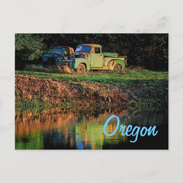 Cartão postal de envio do Oregon (Frente)