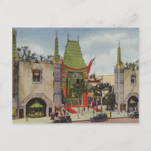 Cartão postal de Escort de Casamento de Teatro Gra