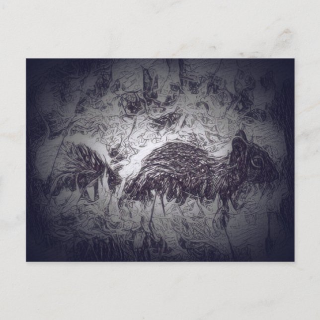 Cartão postal de esquilo - Animais de quintal  (Frente)