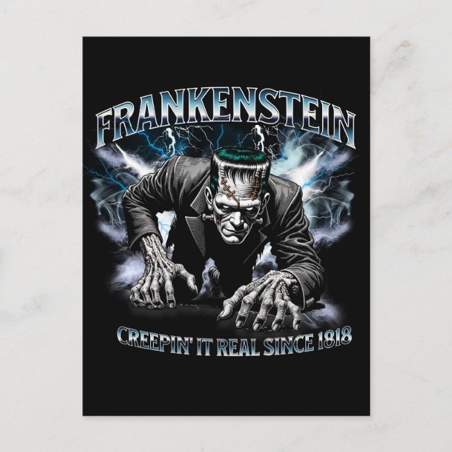 Cartão postal de estilo Frankenstein Bootleg (Frente)