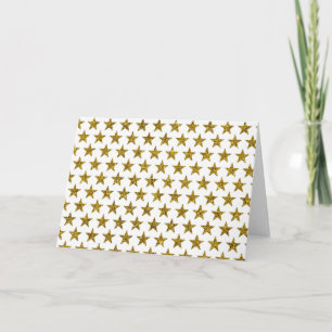 Cartão postal de estrelas brilhantes douradas
